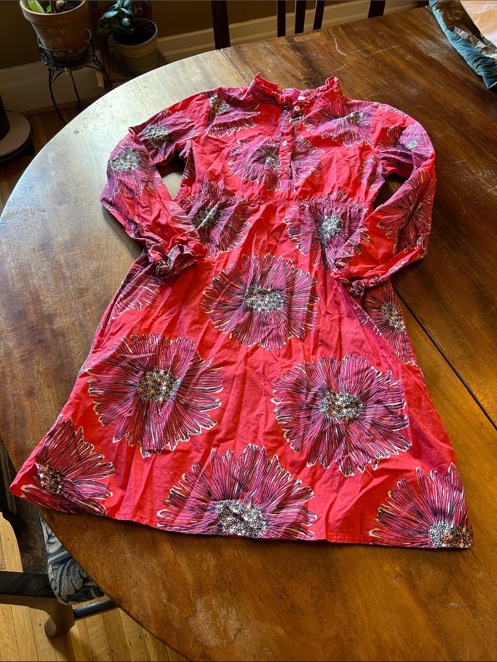 Lilly Pulitzer Coral and Pink Floral Button-Up Top